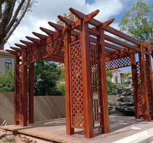 铝艺廊架工程案例2
